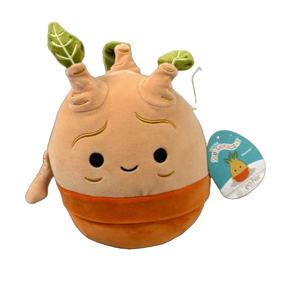 Squishmallows Harry Potter Mandrake Plush Original Tag Stuffed Animal Kellytoy
